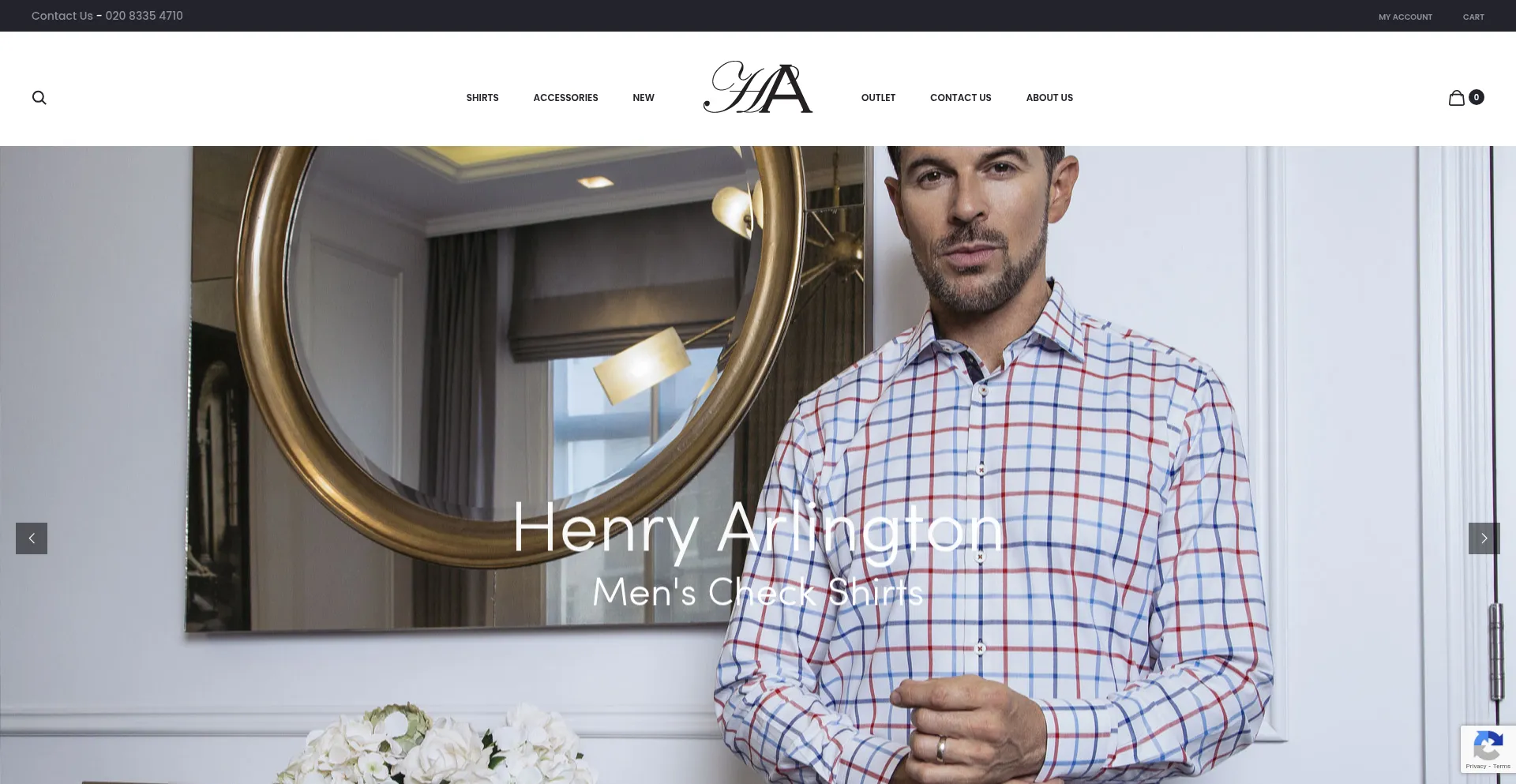 Website screenshot of Henryarlington.com