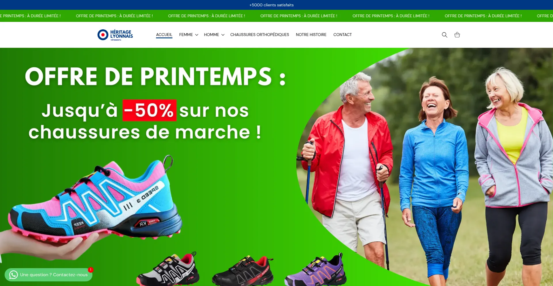 Website screenshot of Heritage-lyonnais.com