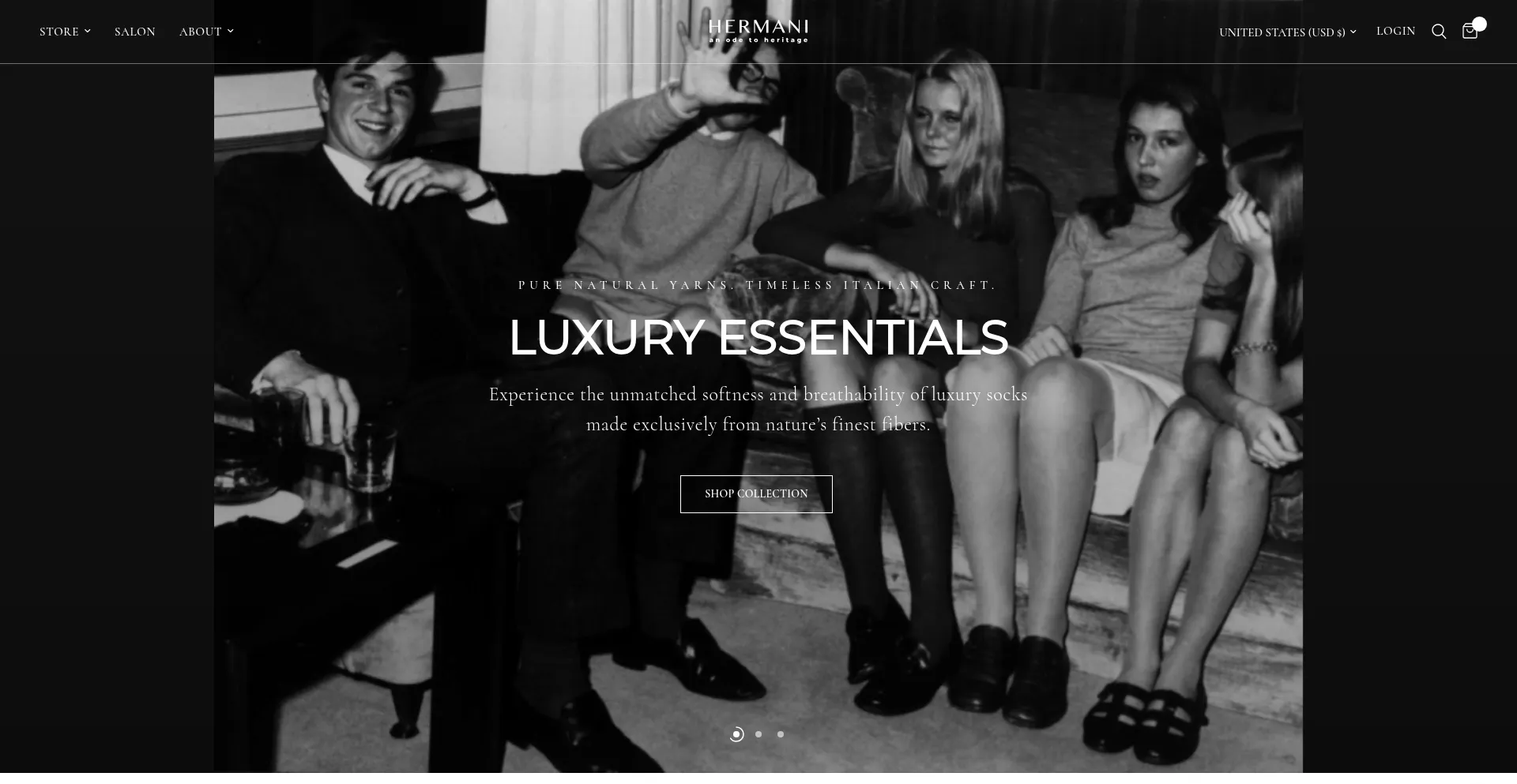 Website screenshot of Hermaniheritage.com