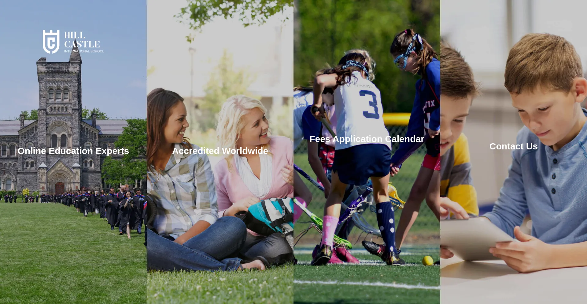 Website screenshot of Hillcastleschool.com