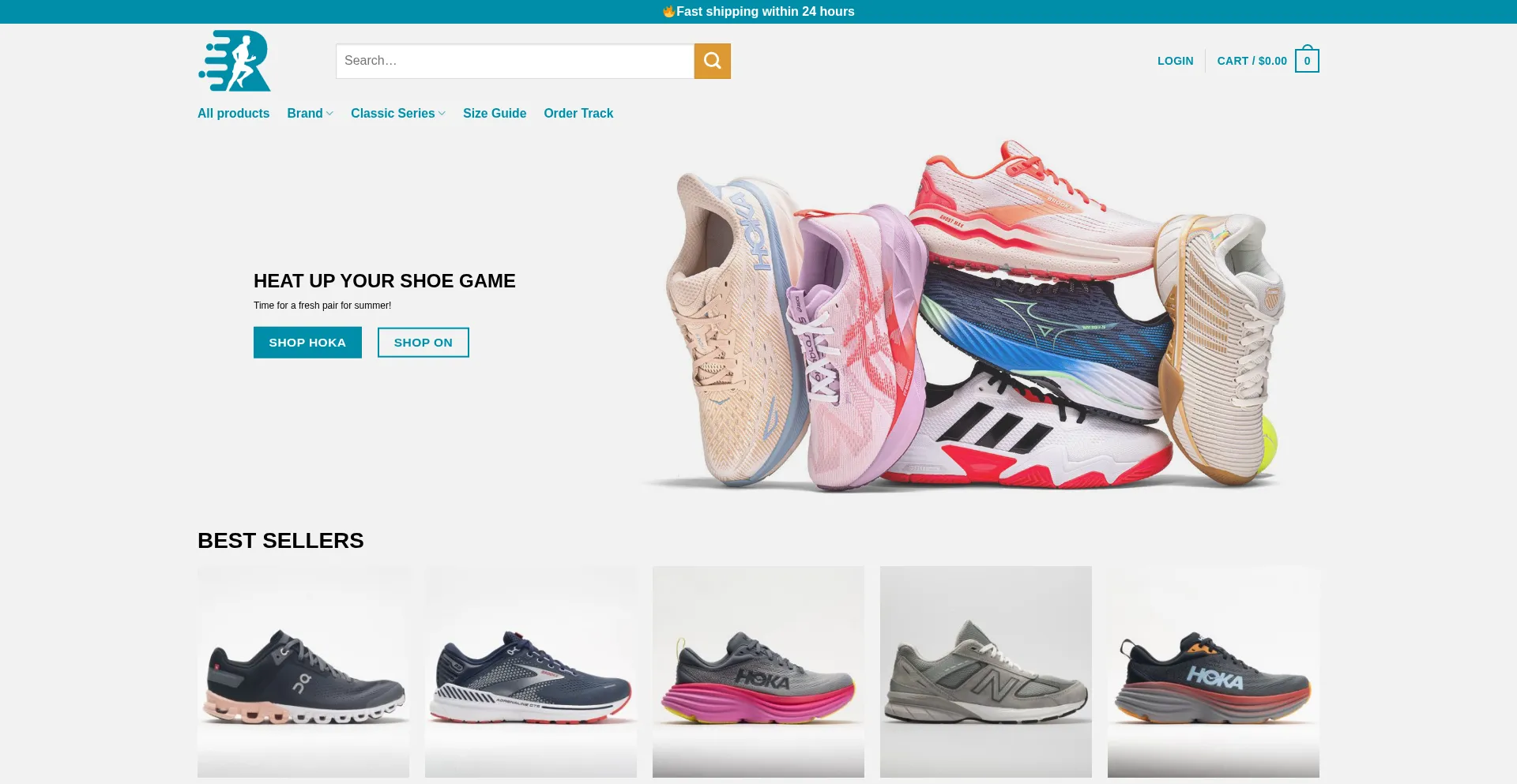 Website screenshot of Hirunrun.shop