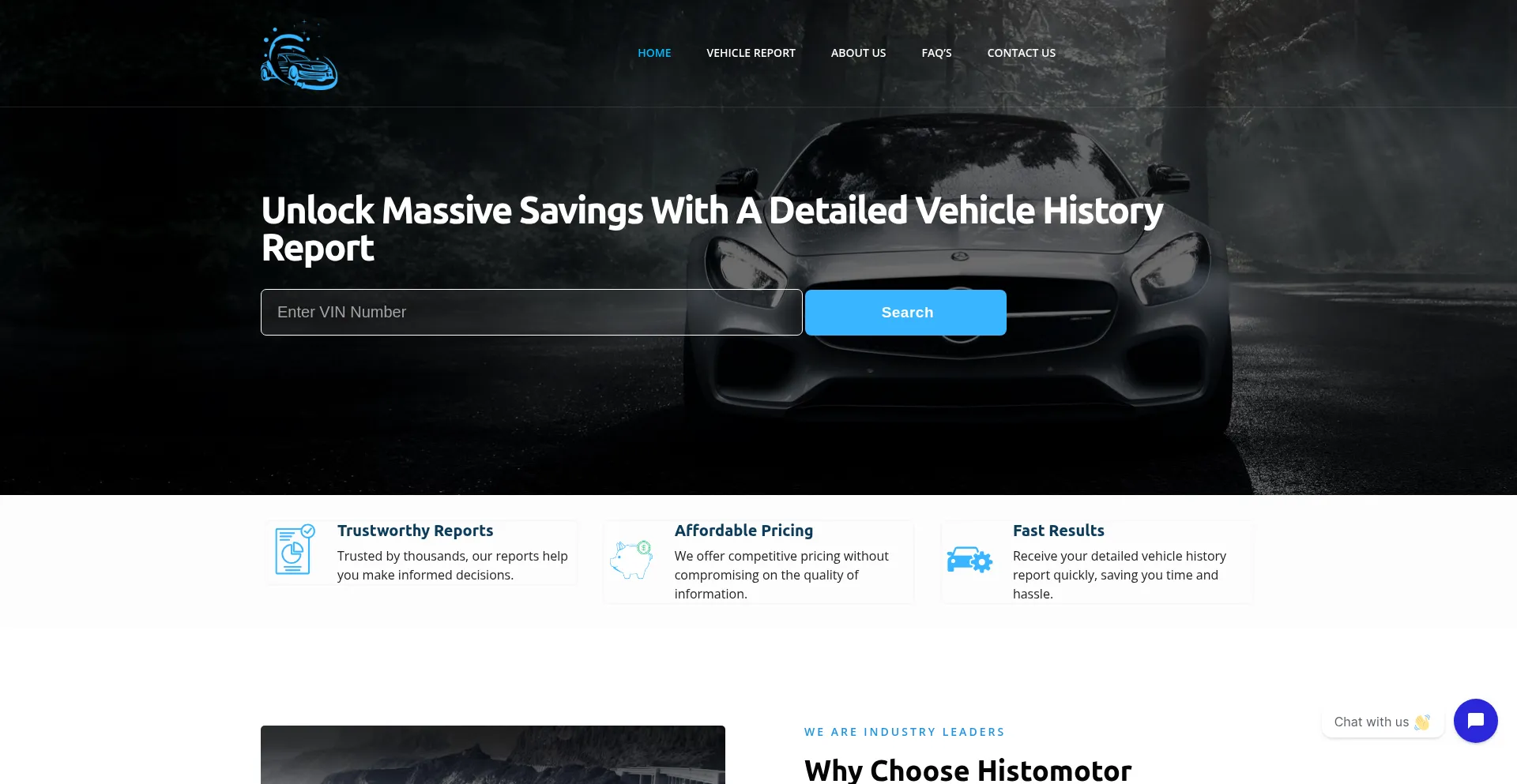 Website screenshot of Histomotor.us