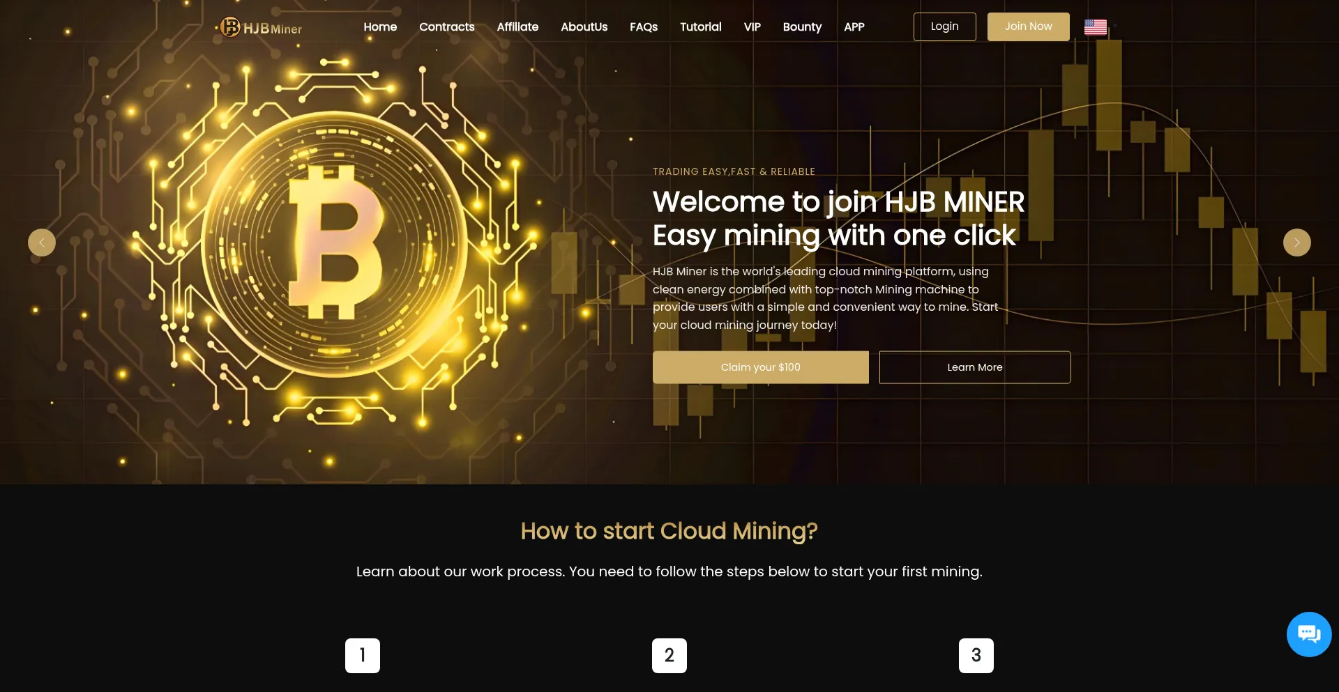 Website screenshot of Hjbminer.com