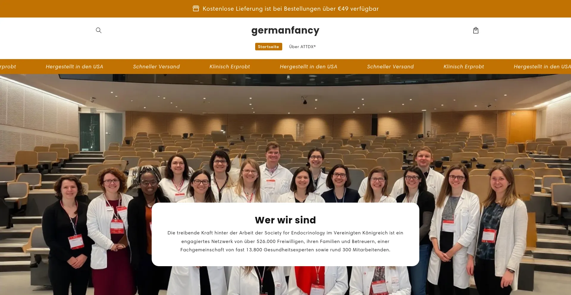 Website screenshot of Hmfancy.com