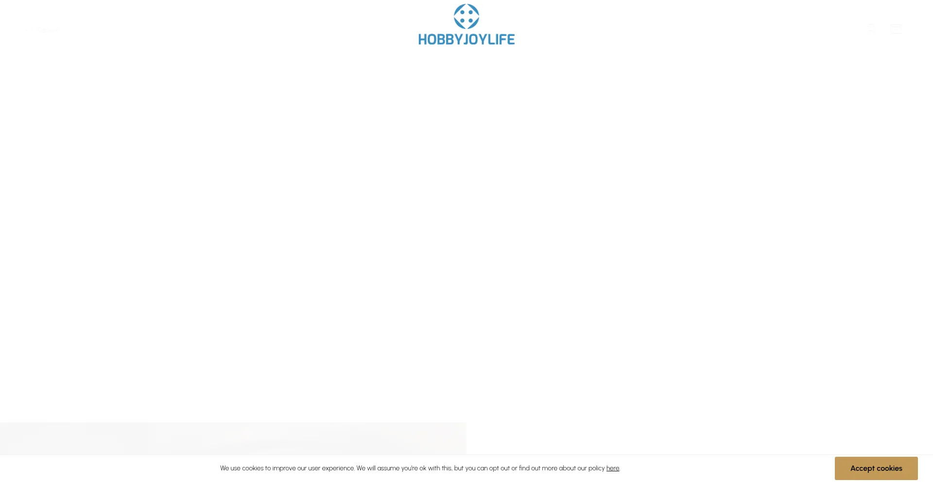 Website screenshot of Hobbyjoylife.com