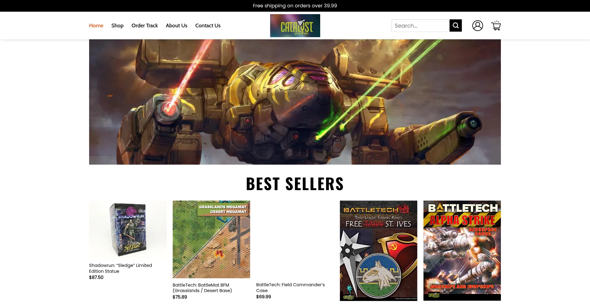 Website screenshot of Holacatalystgamelabs.shop