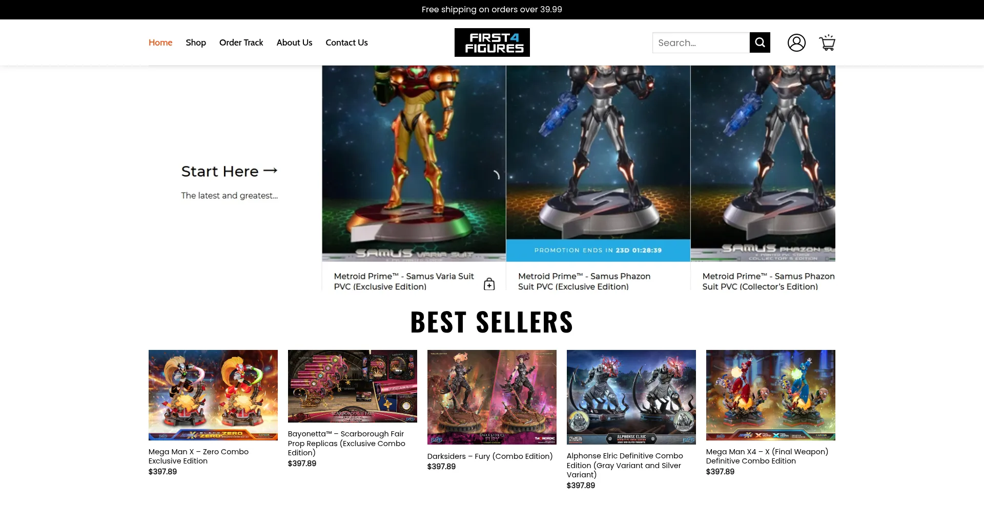 Website screenshot of Holafirst4figures.shop