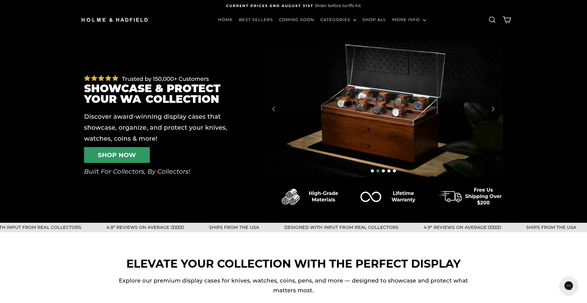 Website screenshot of Holmeandhadfield.com