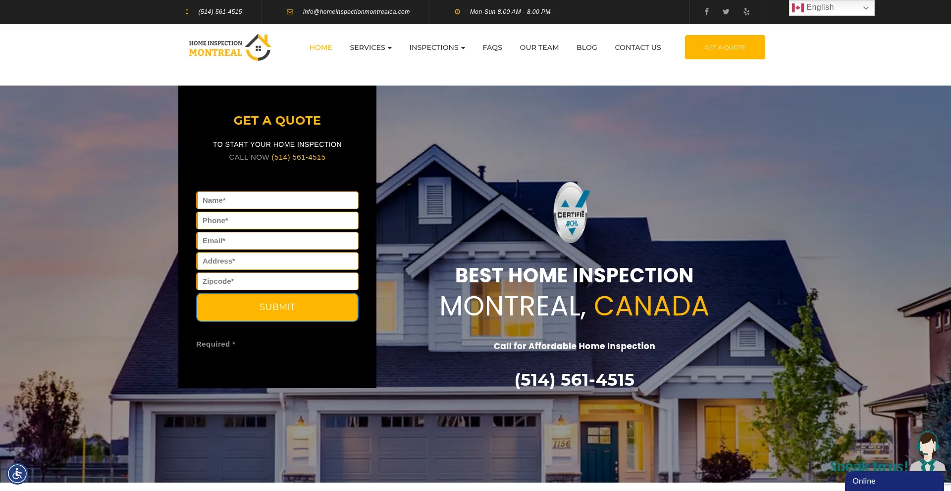 Homeinspectionmontrealca.com