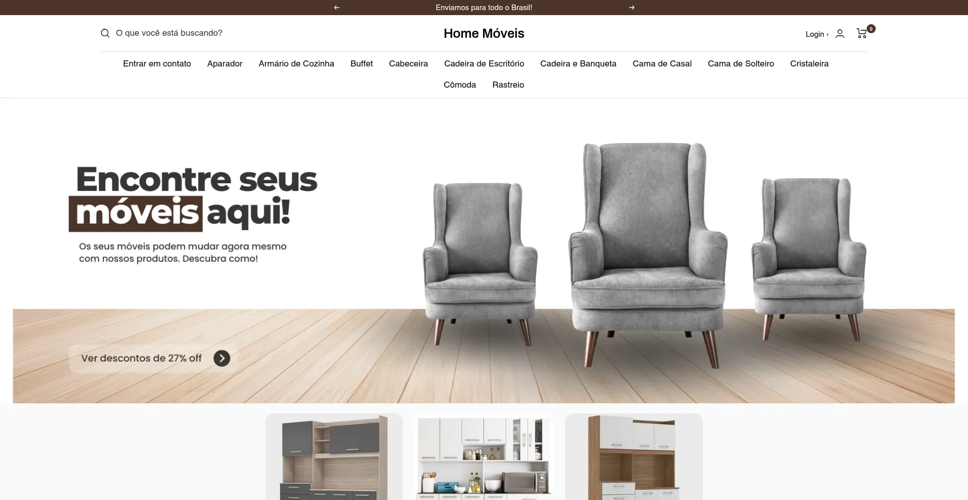 Website screenshot of Homemoveis.com