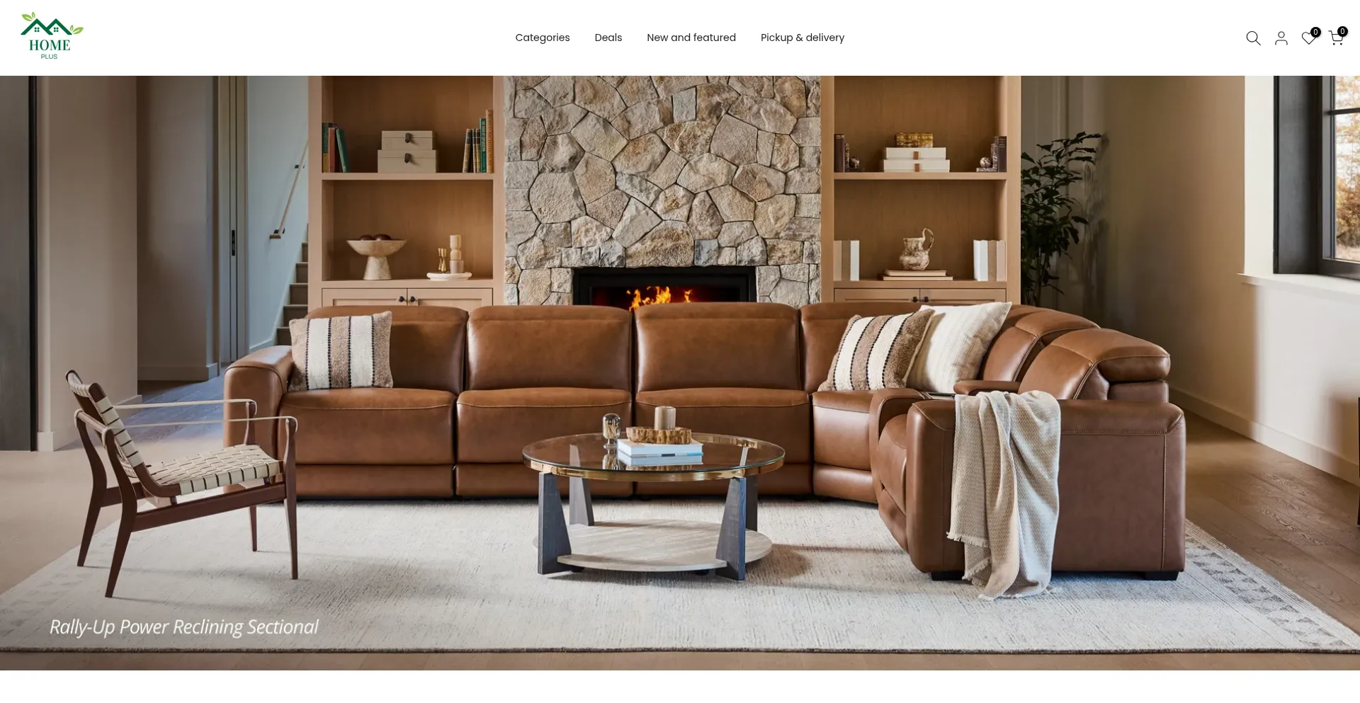 Website screenshot of Homeplusshop.com