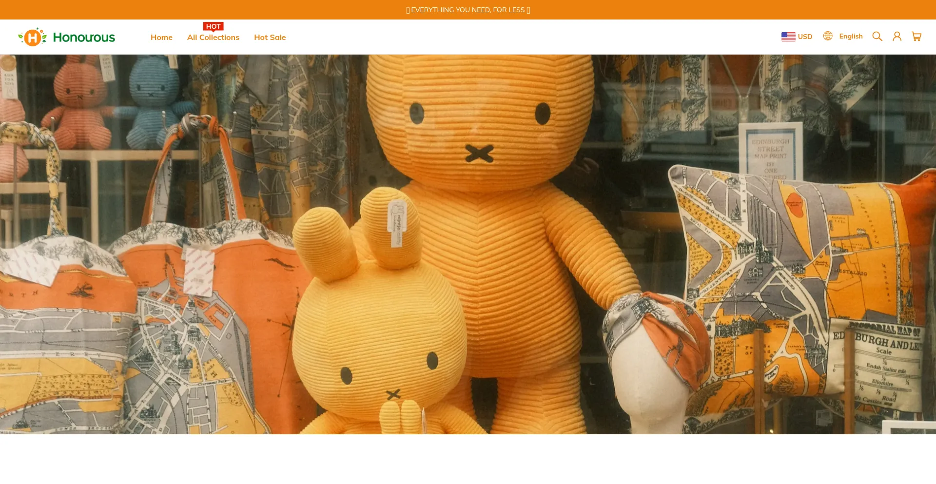 Website screenshot of Honourous.com