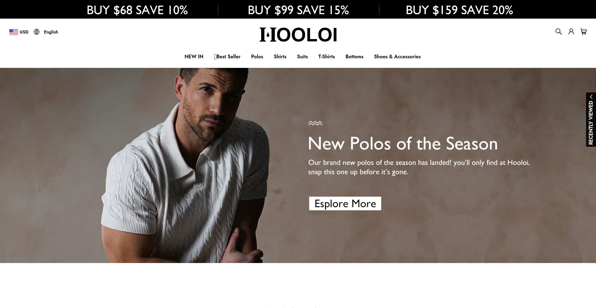Website screenshot of Hooloi.com