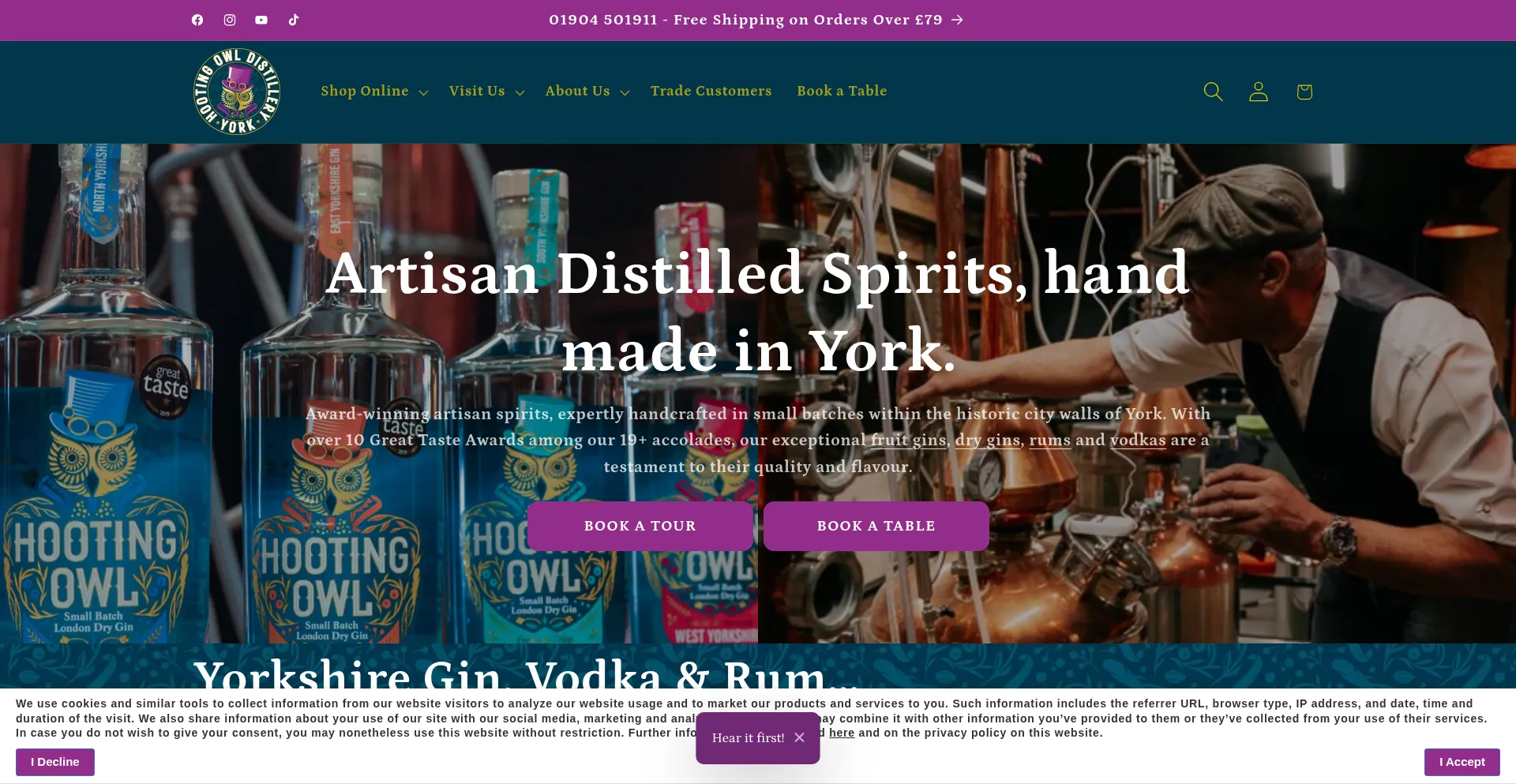 Hootingowldistillery.co.uk