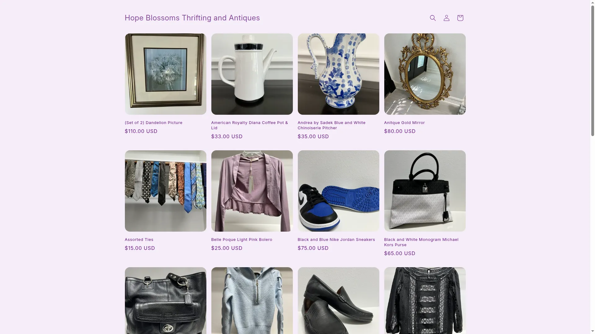 Hopeblossomsthriftingandantiques.com