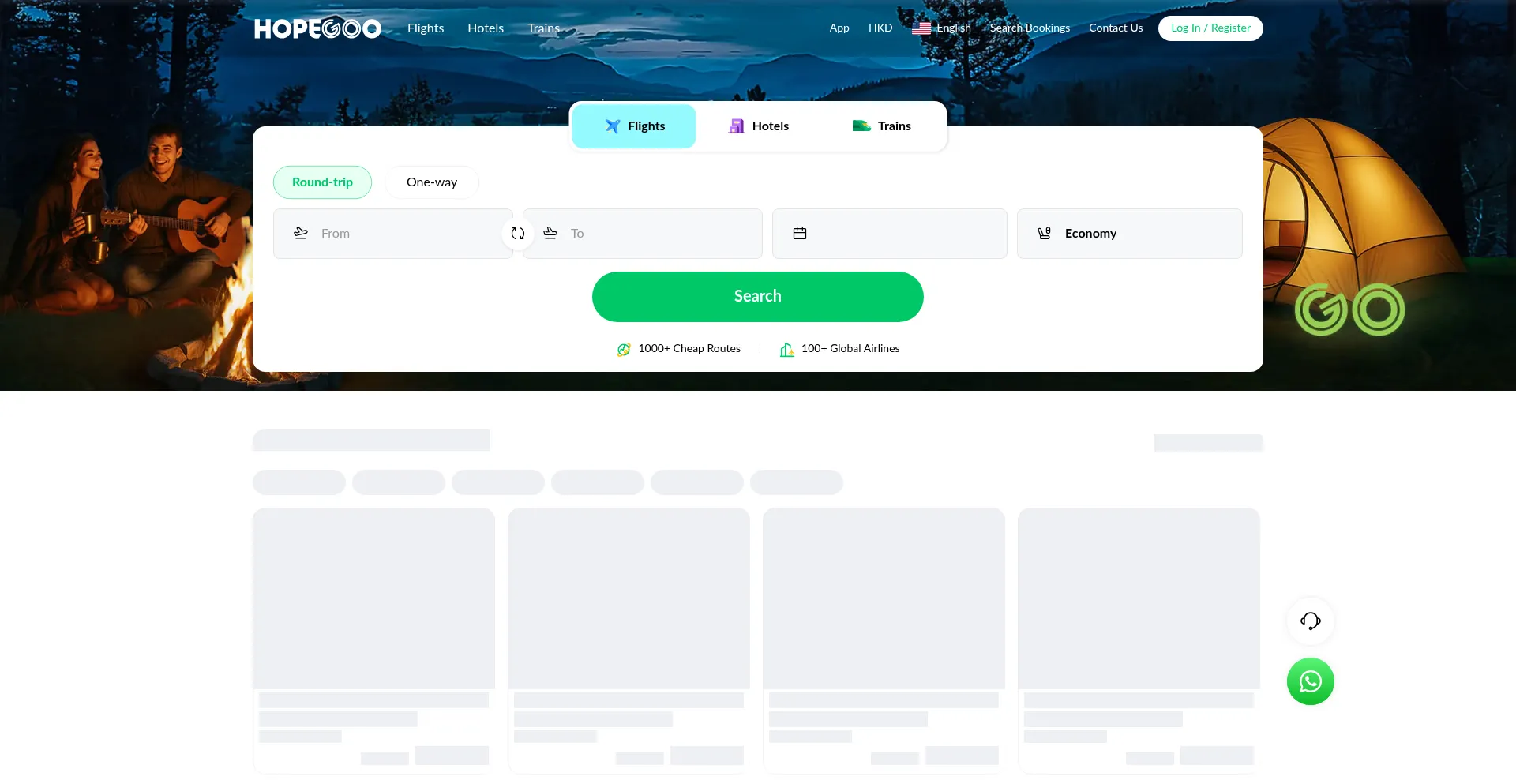 Website screenshot of Hopegoo.com