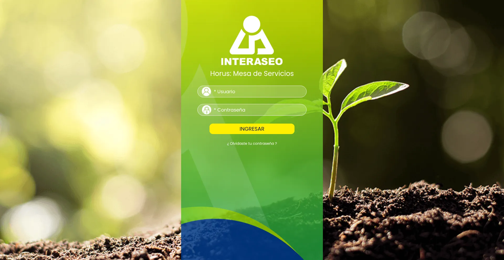 Website screenshot of Horus.interaseo.com.co