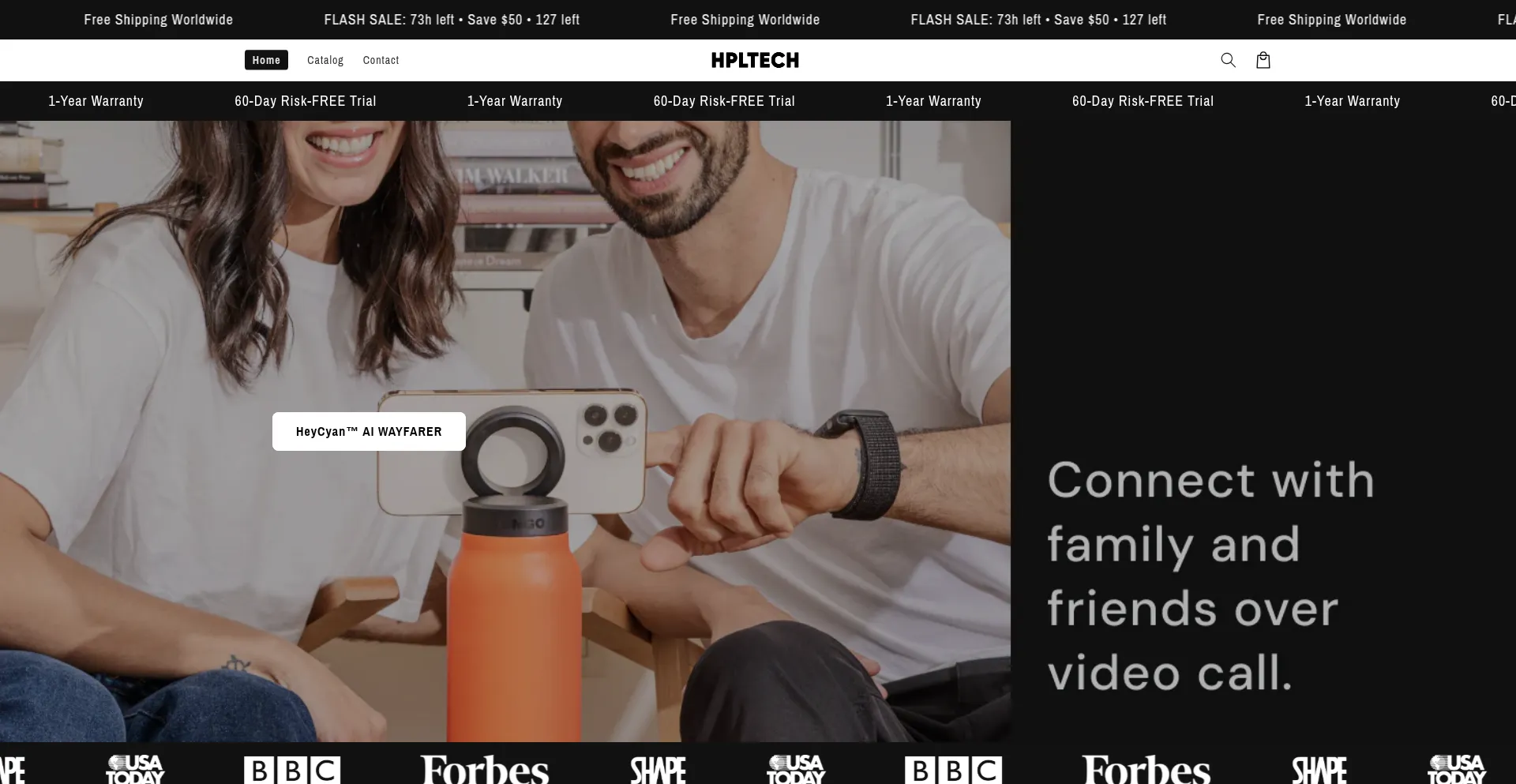 Website screenshot of Hpltech.us