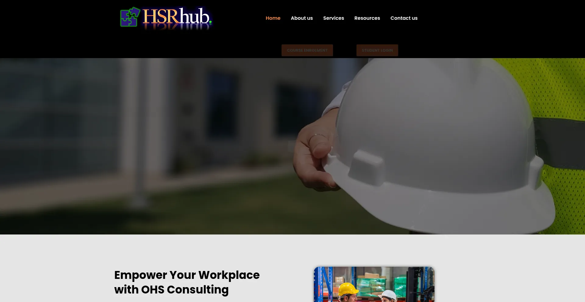 Website screenshot of Hsrhub.space