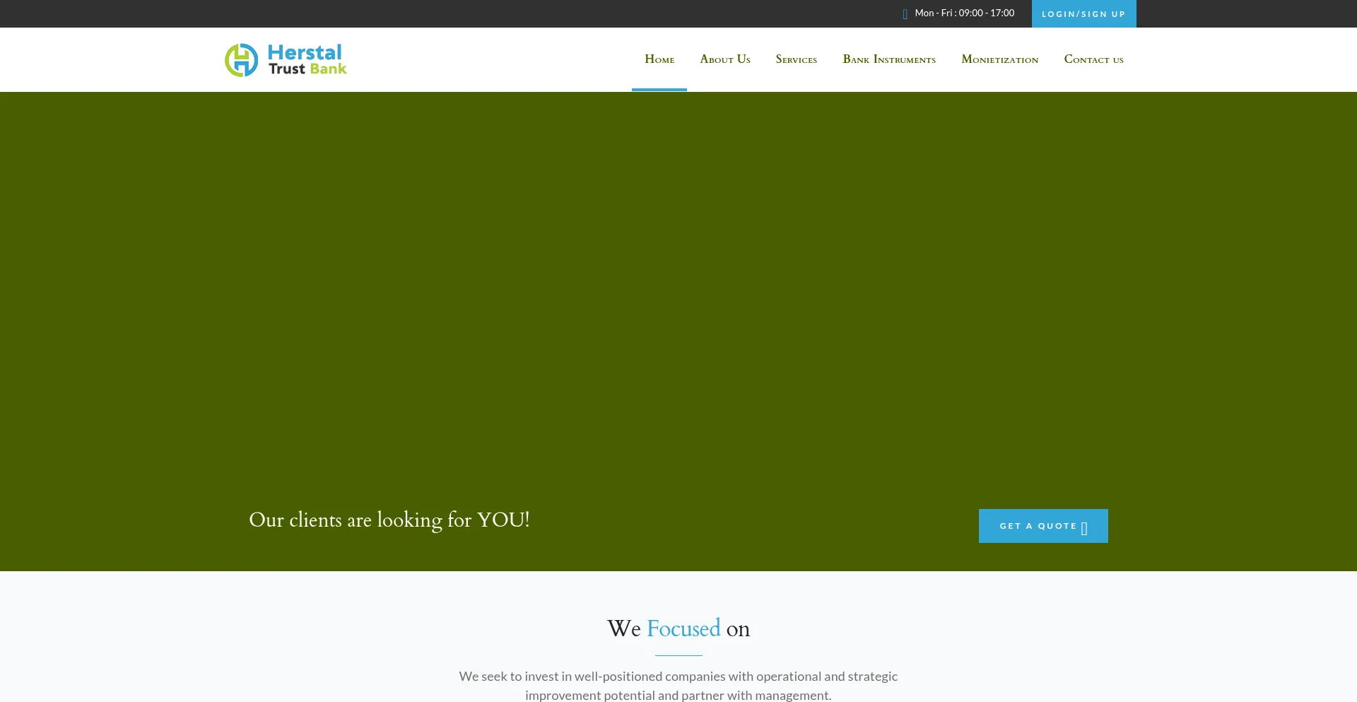 Website screenshot of Htbinternationalgrp.com