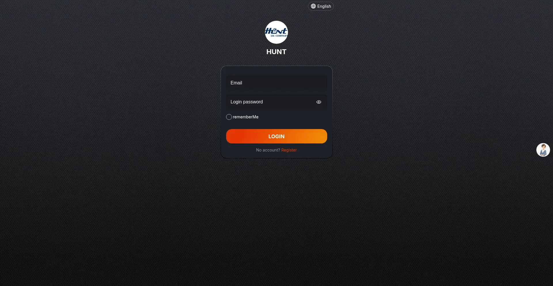 Website screenshot of Hunt-oilvip.com
