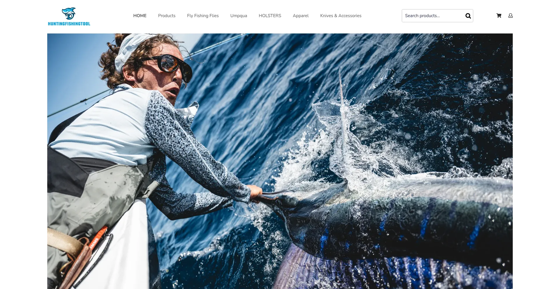 Website screenshot of Huntingfishingtool.com