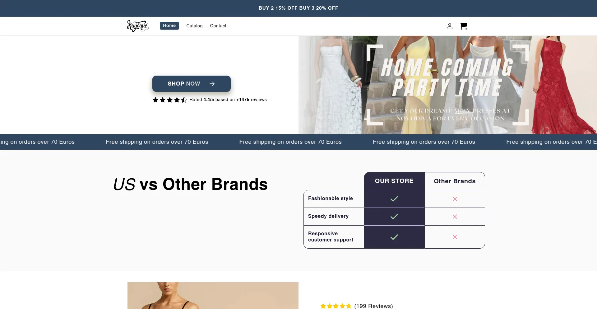 Website screenshot of Huyoque.com