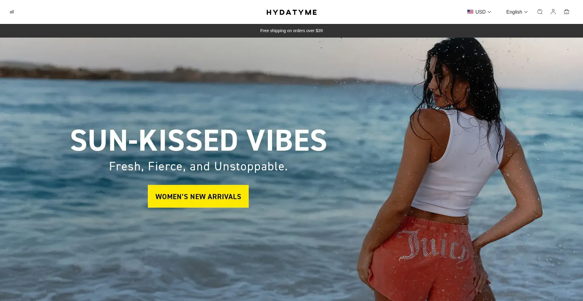 Website screenshot of Hydatyme.com