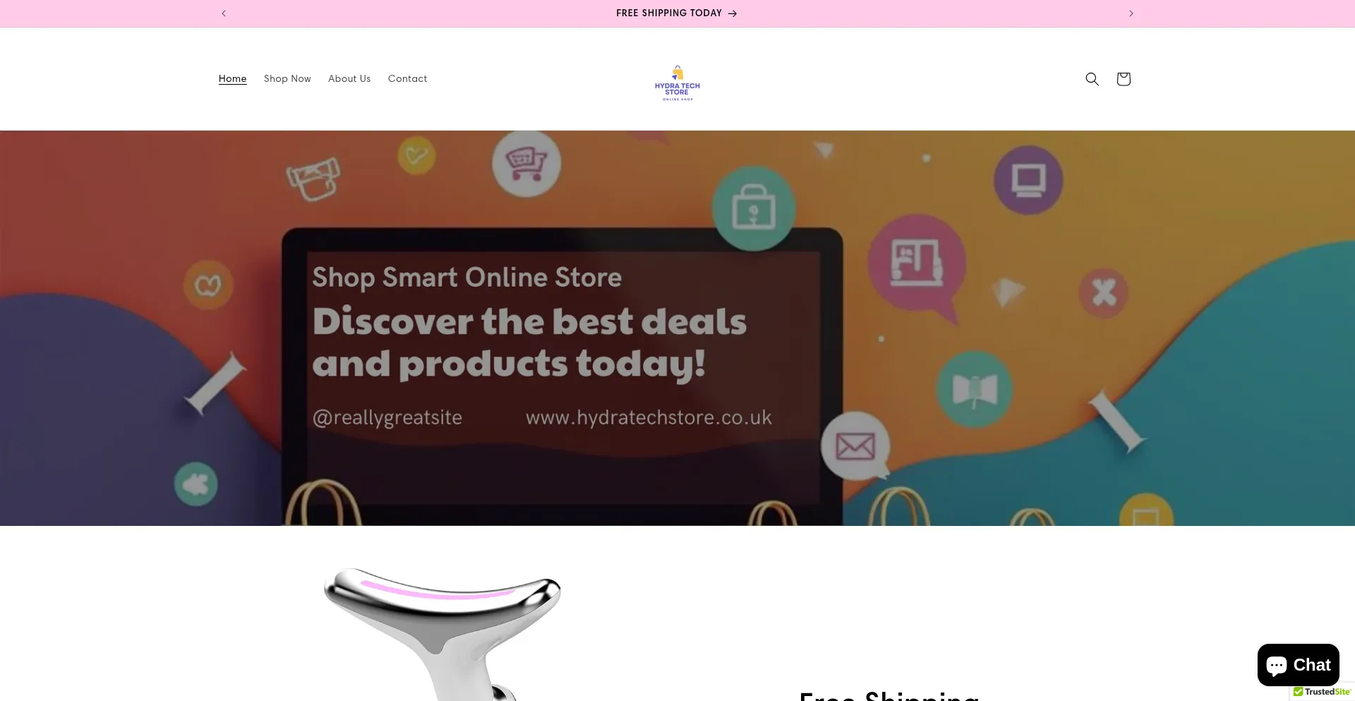 Website screenshot of Hydratechstore.co.uk