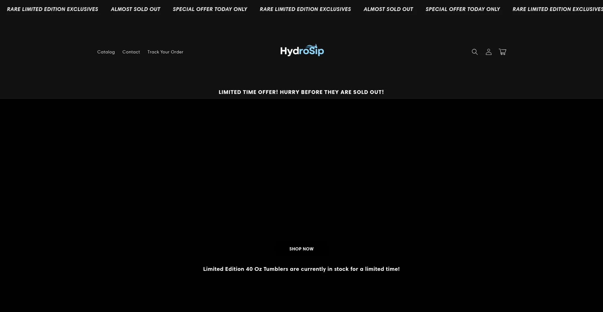Website screenshot of Hydrosips.store