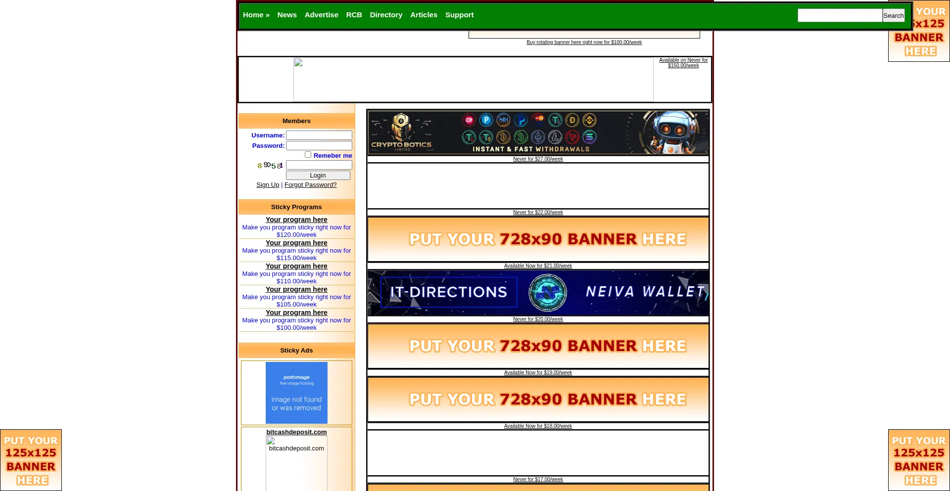 Website screenshot of Hyipowner.com