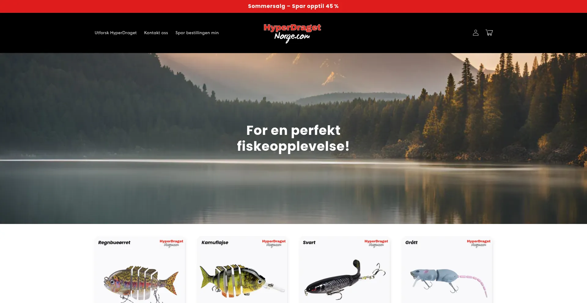 Website screenshot of Hyperdragetnorge.com