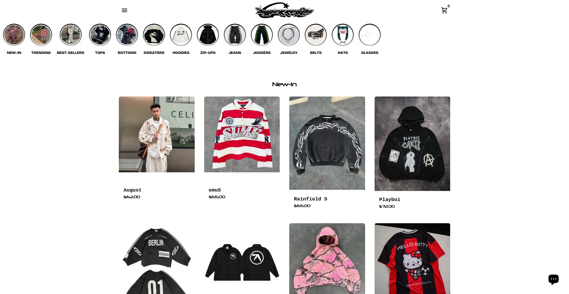Website screenshot of Hyperrealm.co