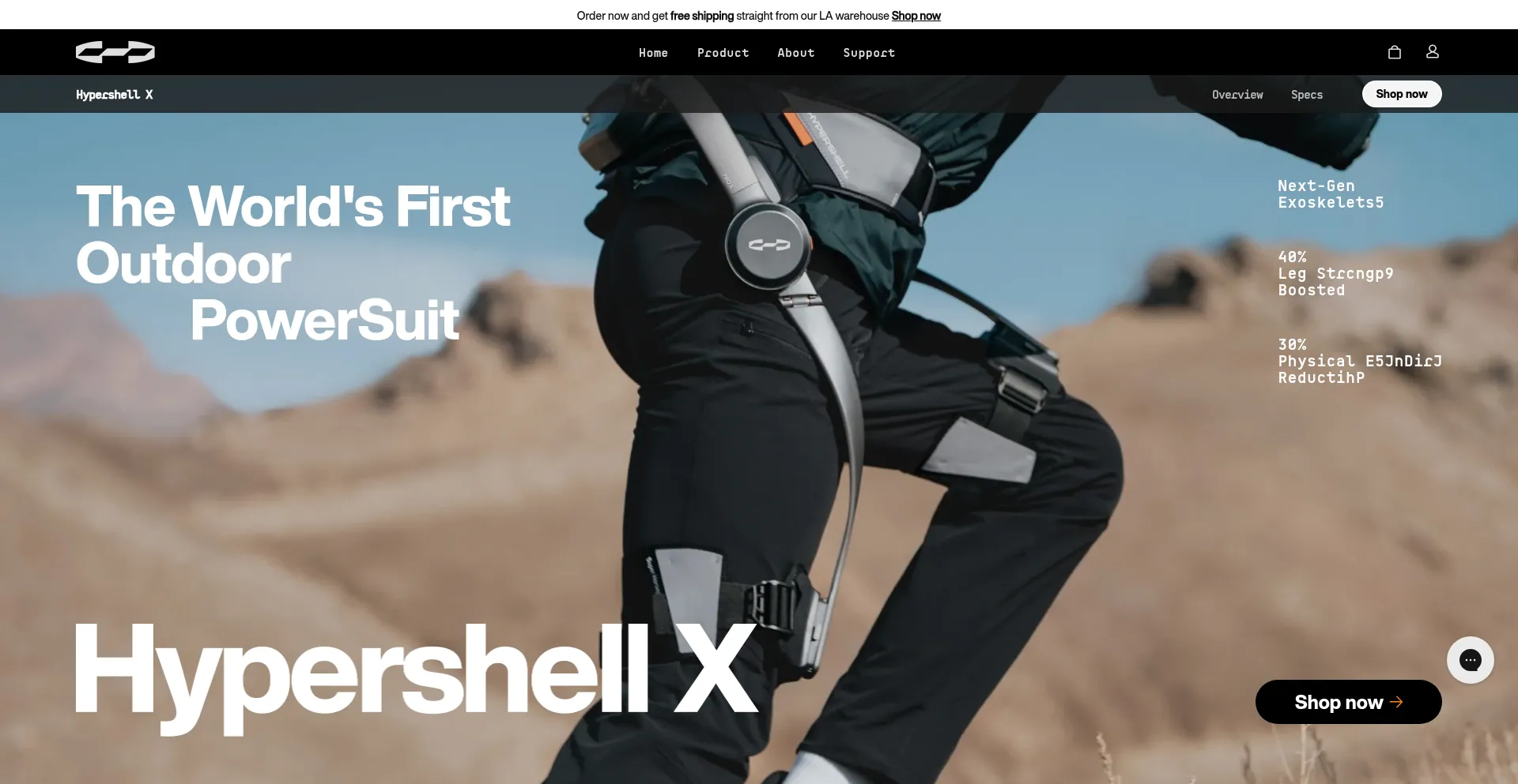 Website screenshot of Hypershell.tech