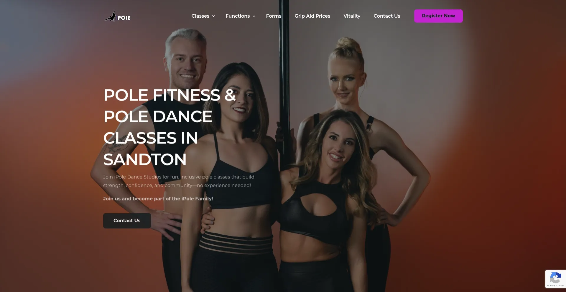 Website screenshot of I-pole.co.za