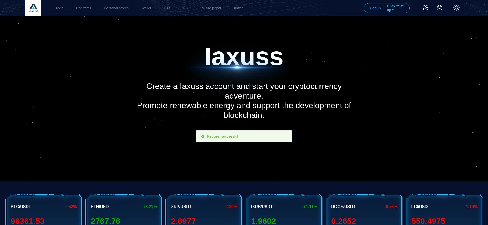 Website screenshot of Iaxussgroup.co