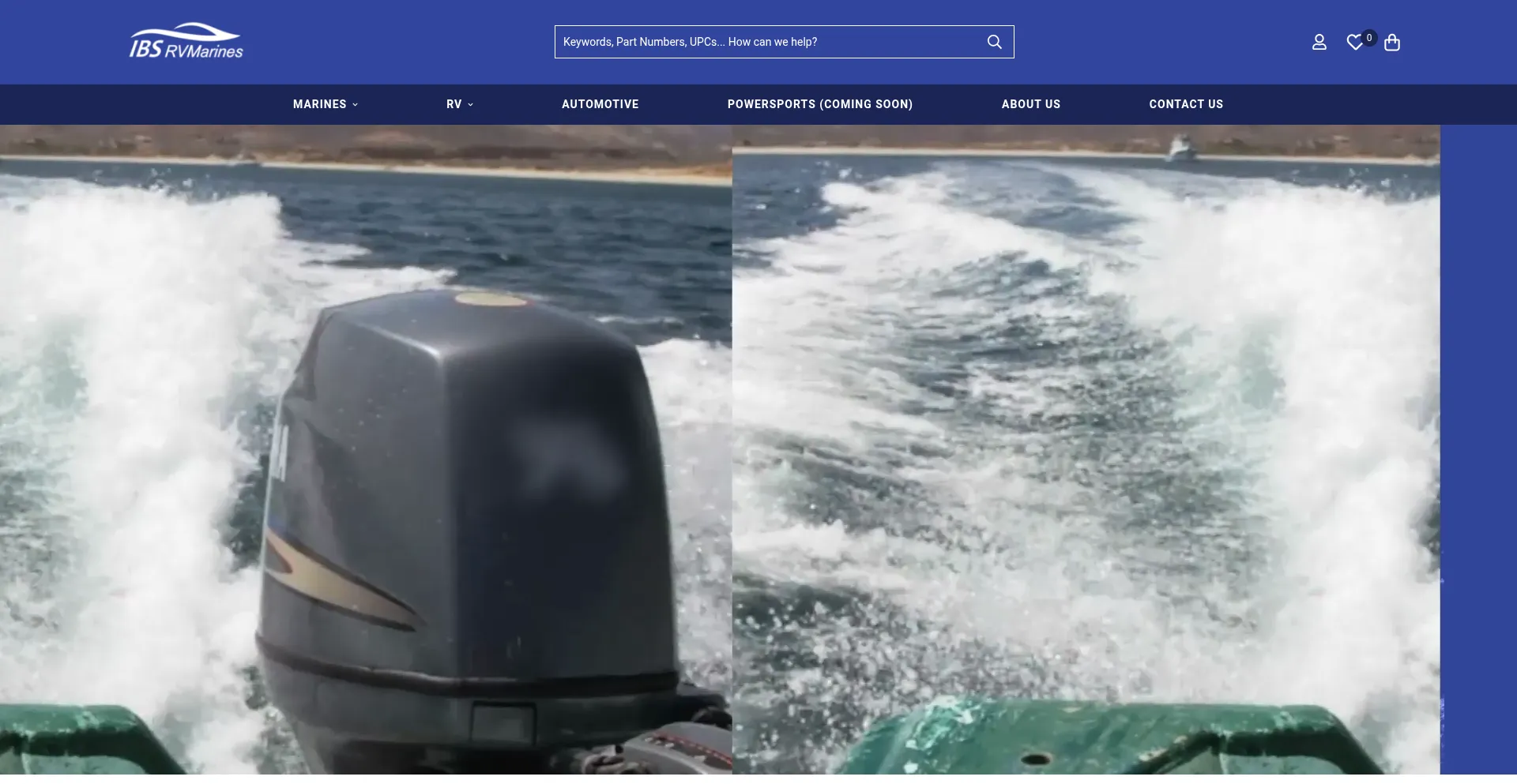 Website screenshot of Ibs-rvmarines.ca