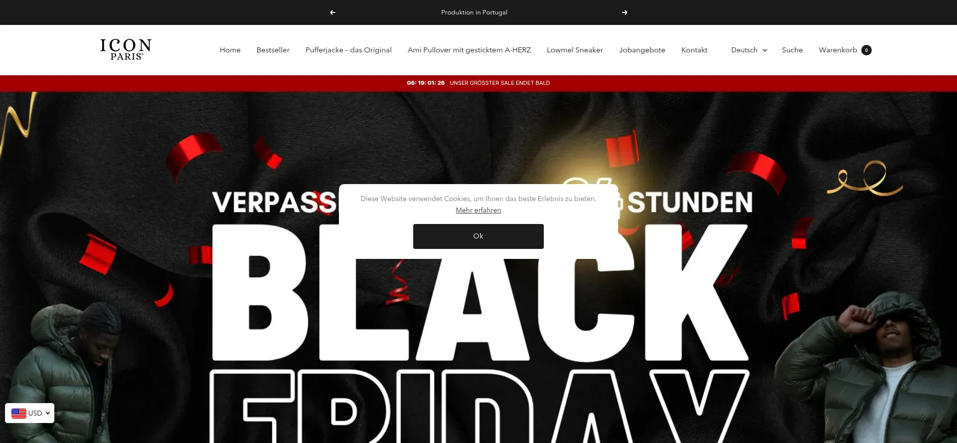 Website screenshot of Iconparis.de