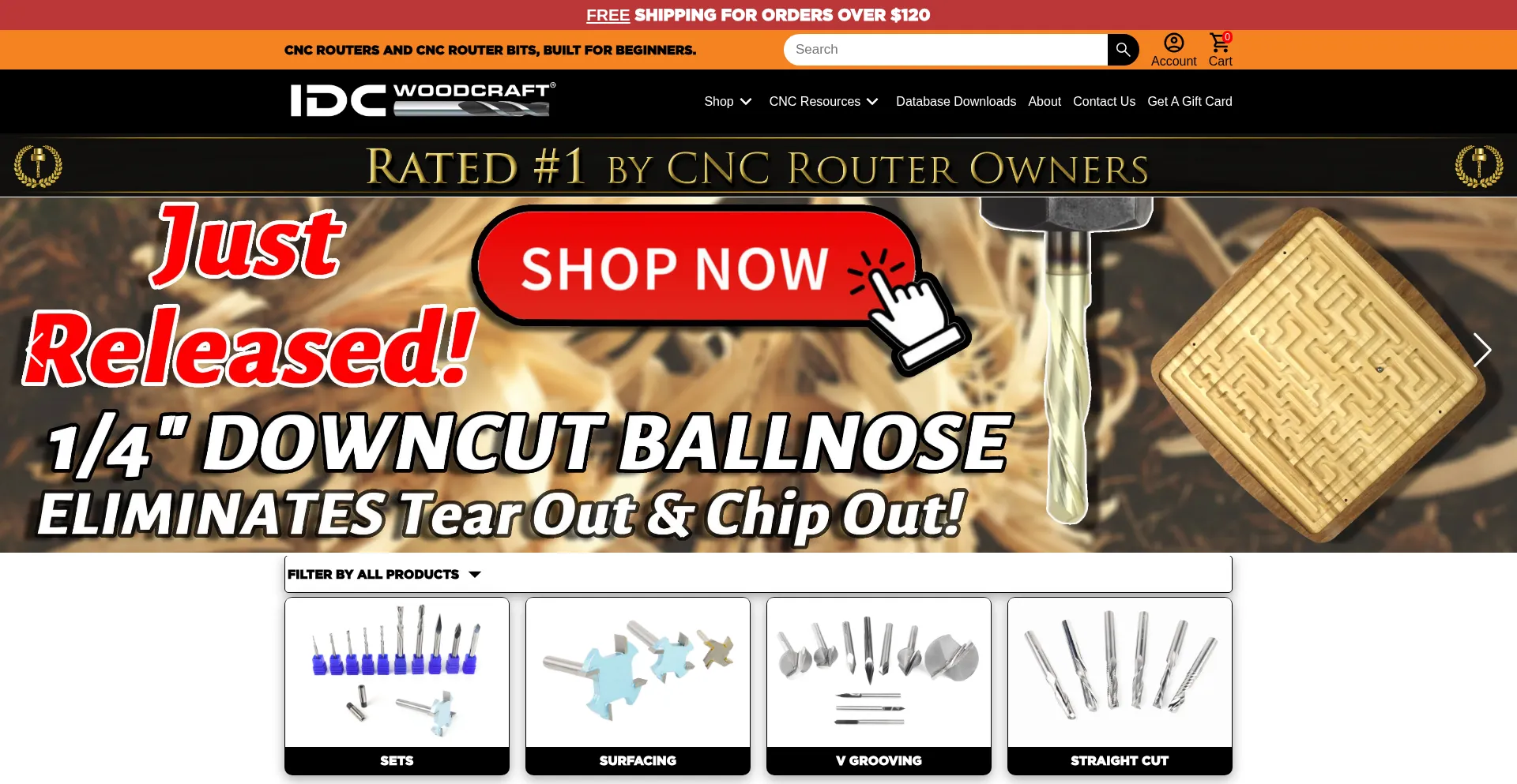 Website screenshot of Idcwoodcraft.com