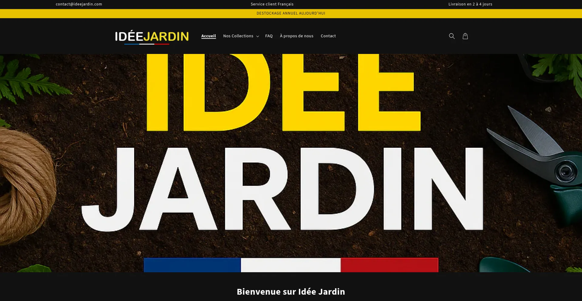Website screenshot of Ideejardin.com