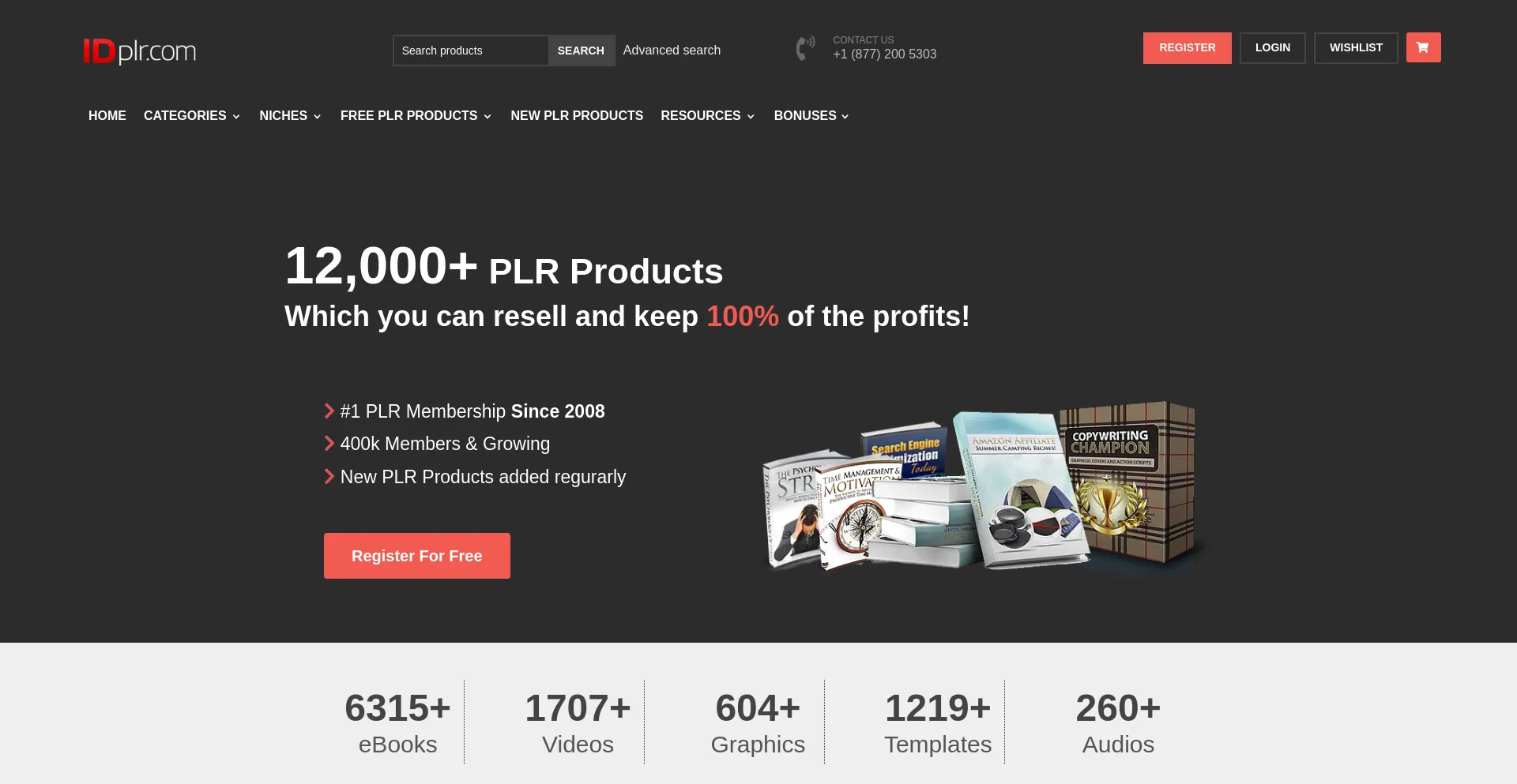 Website screenshot of Idplr.com
