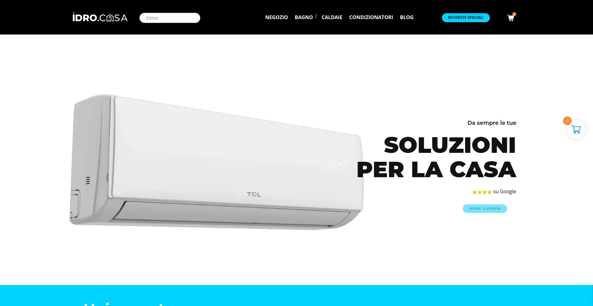 Website screenshot of Idro.casa