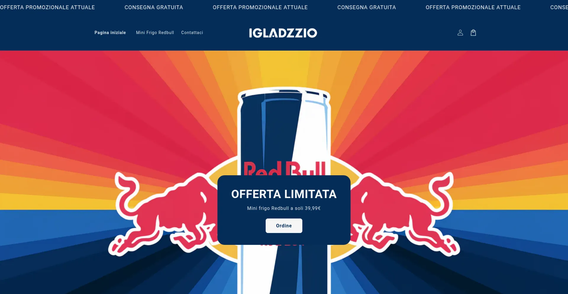 Website screenshot of Igladzzio.com