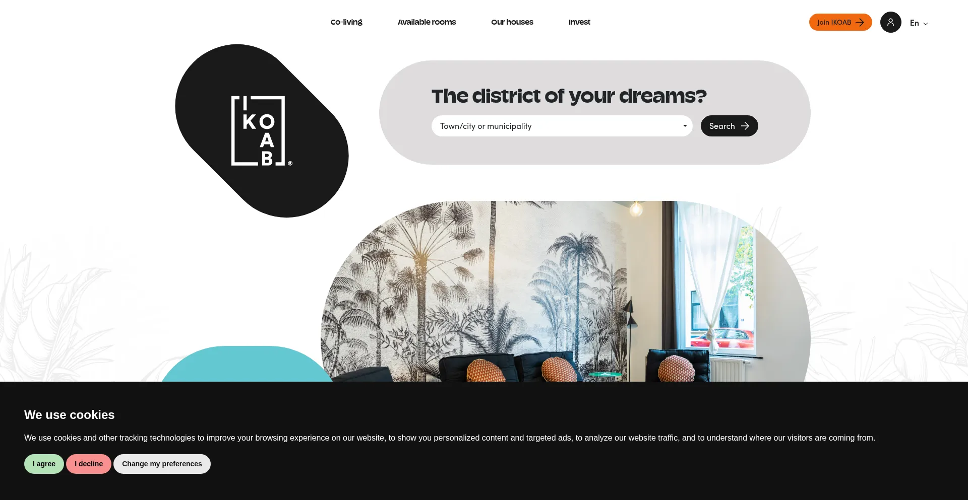 Website screenshot of Ikoab.com