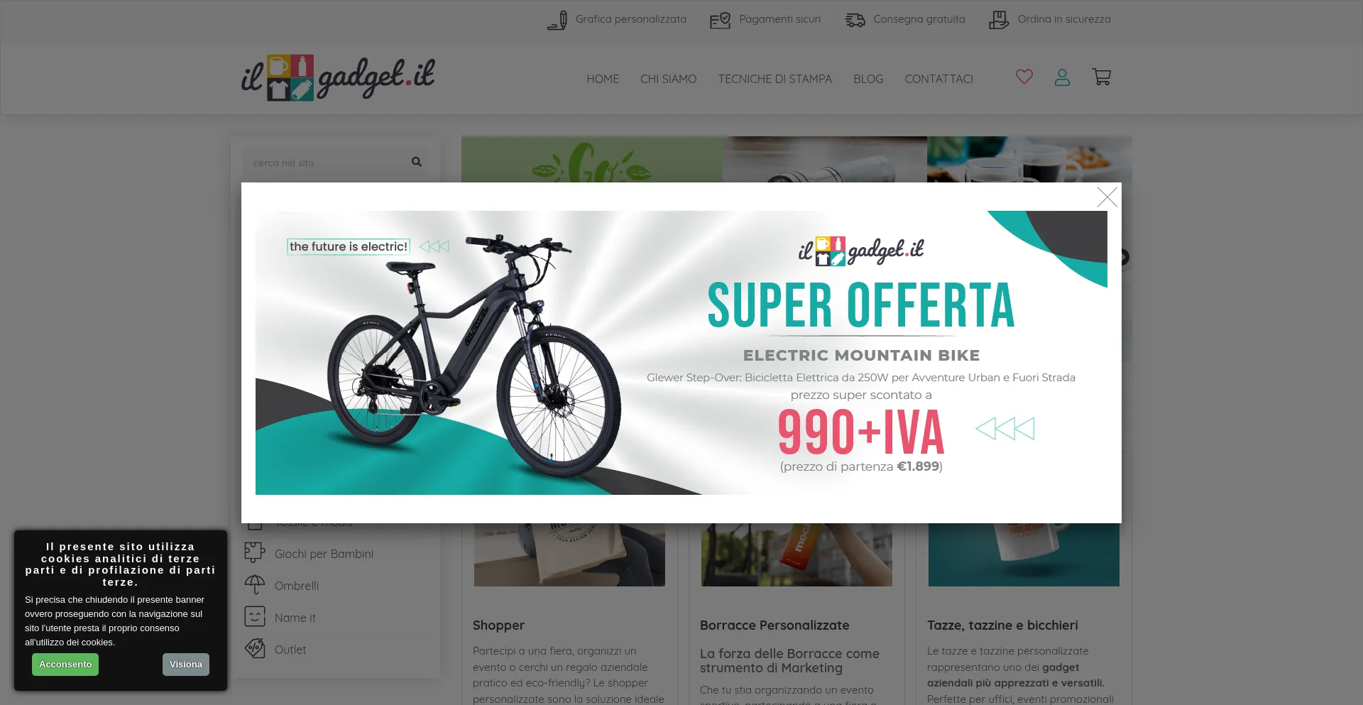 Website screenshot of Ilgadget.it