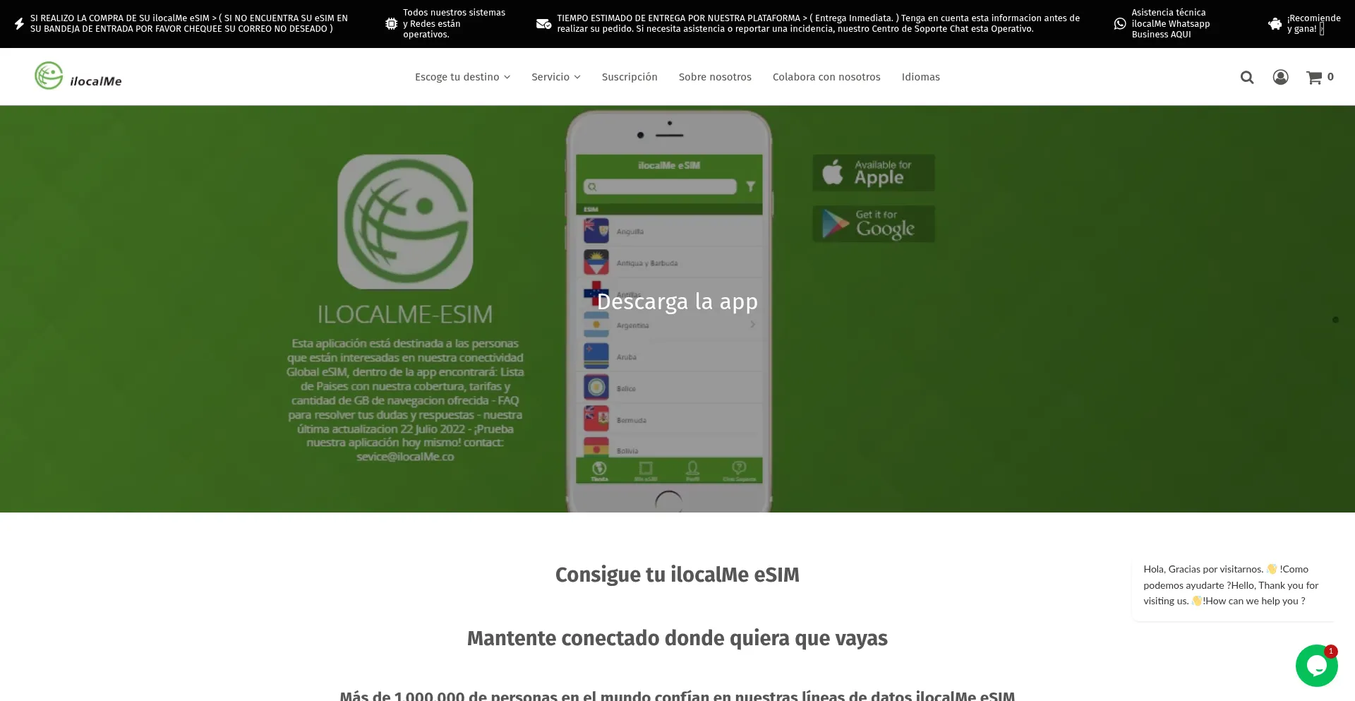 Website screenshot of Ilocalme.co