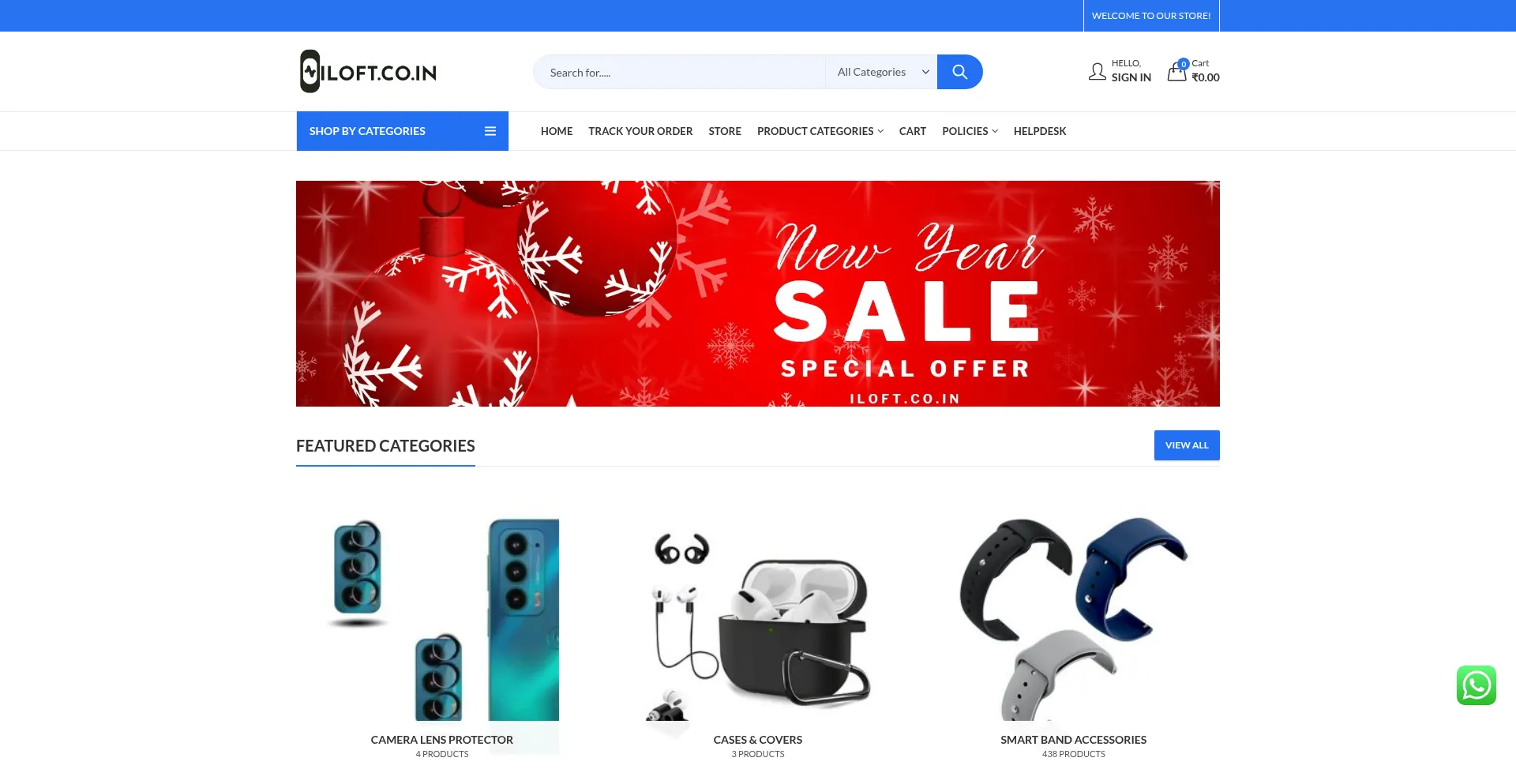 Website screenshot of Iloft.co.in