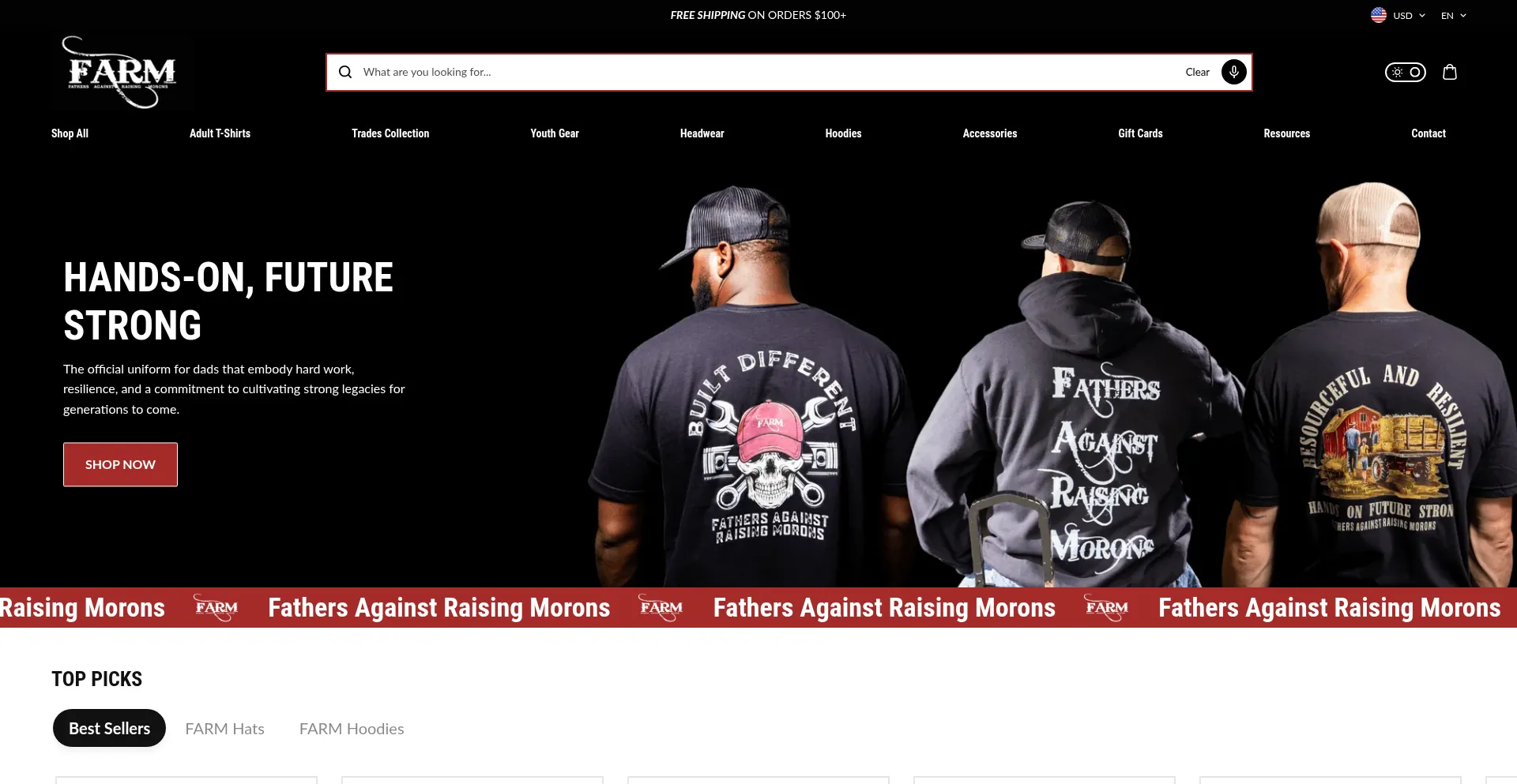 Website screenshot of Imafarm.com