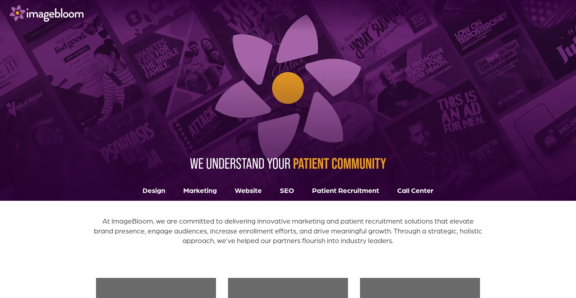 Website screenshot of Imagebloom.com