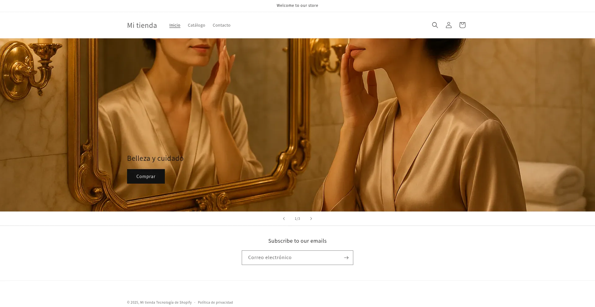 Website screenshot of Importacionesnirvana.com